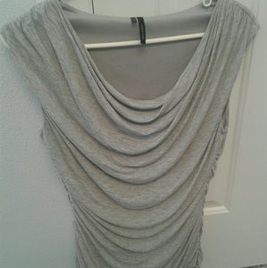 Maurices Ruched Cowl Neck Sleeveless Top Size L